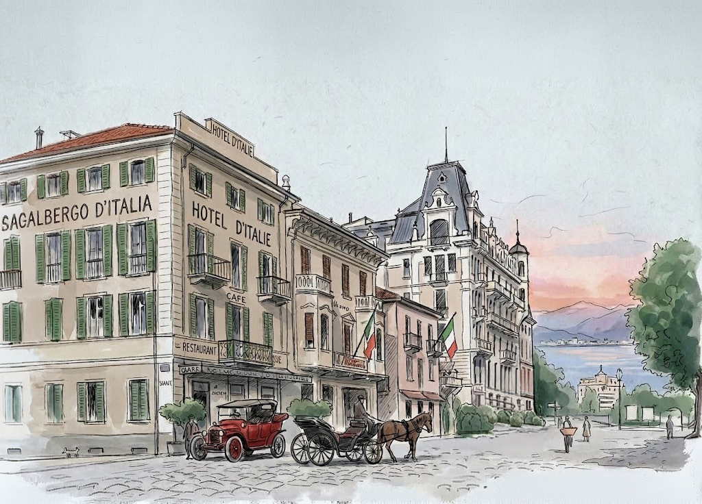 Facciata Hotel Italie et Suisse