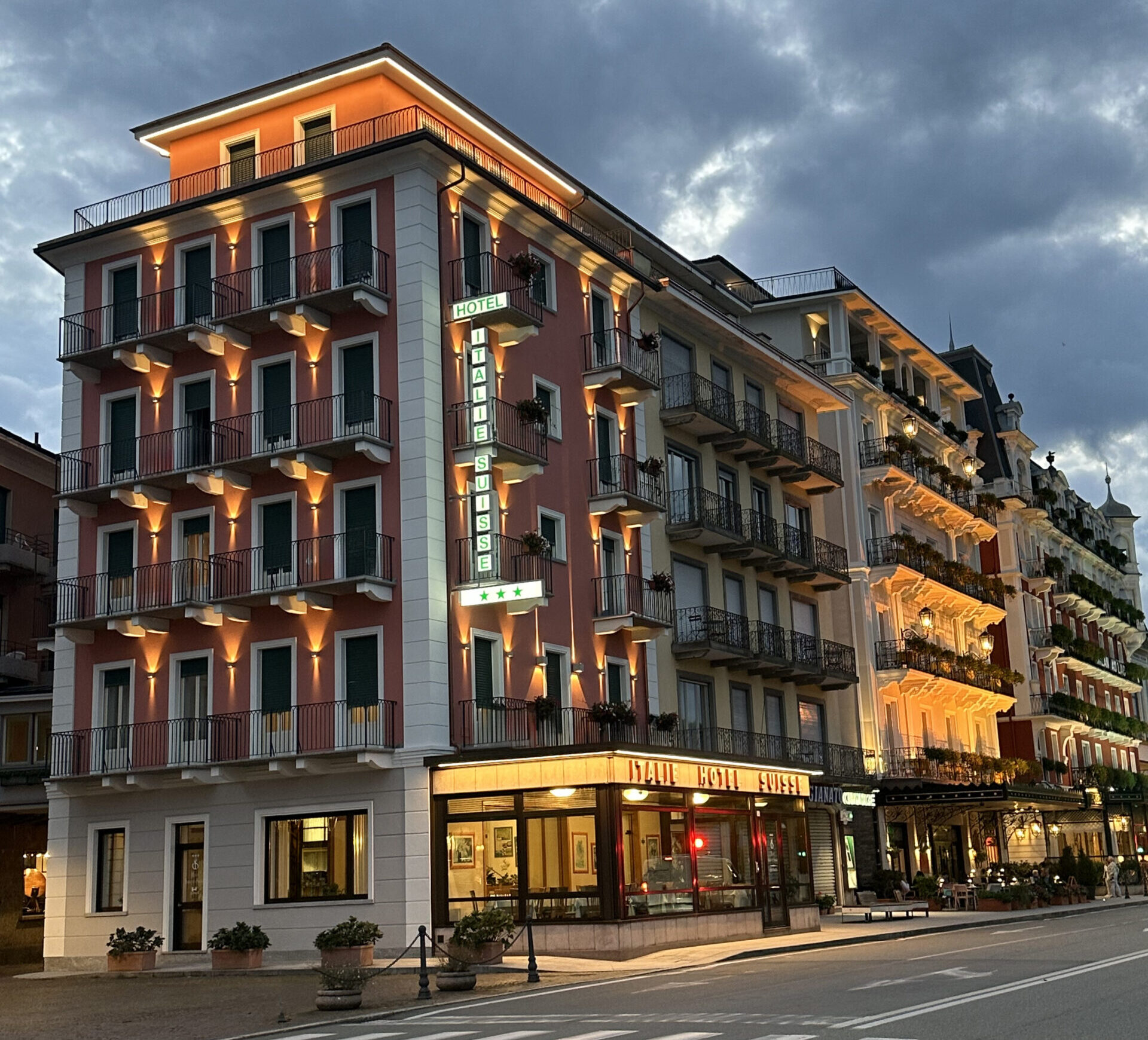 Facciata dell'Hotel Italie et Suisse