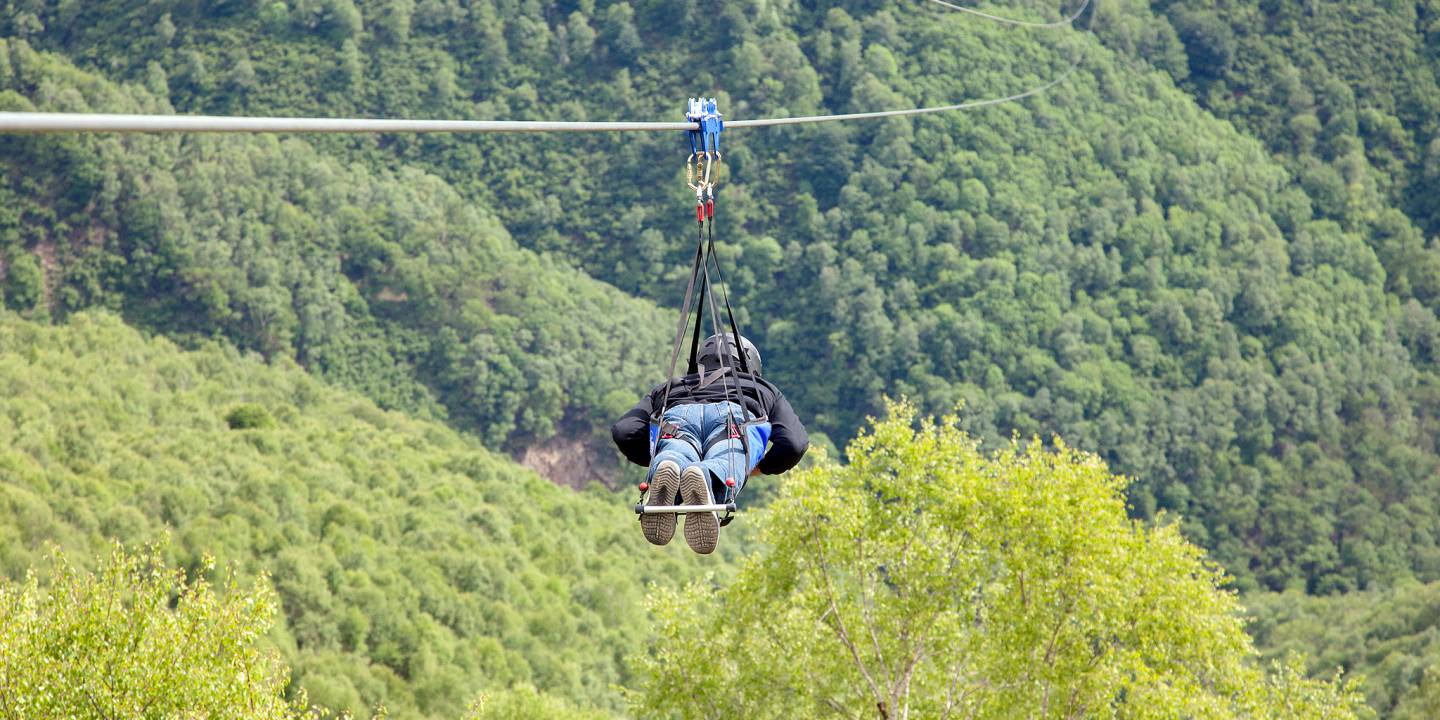 Zipline · Volo sospeso sul lago